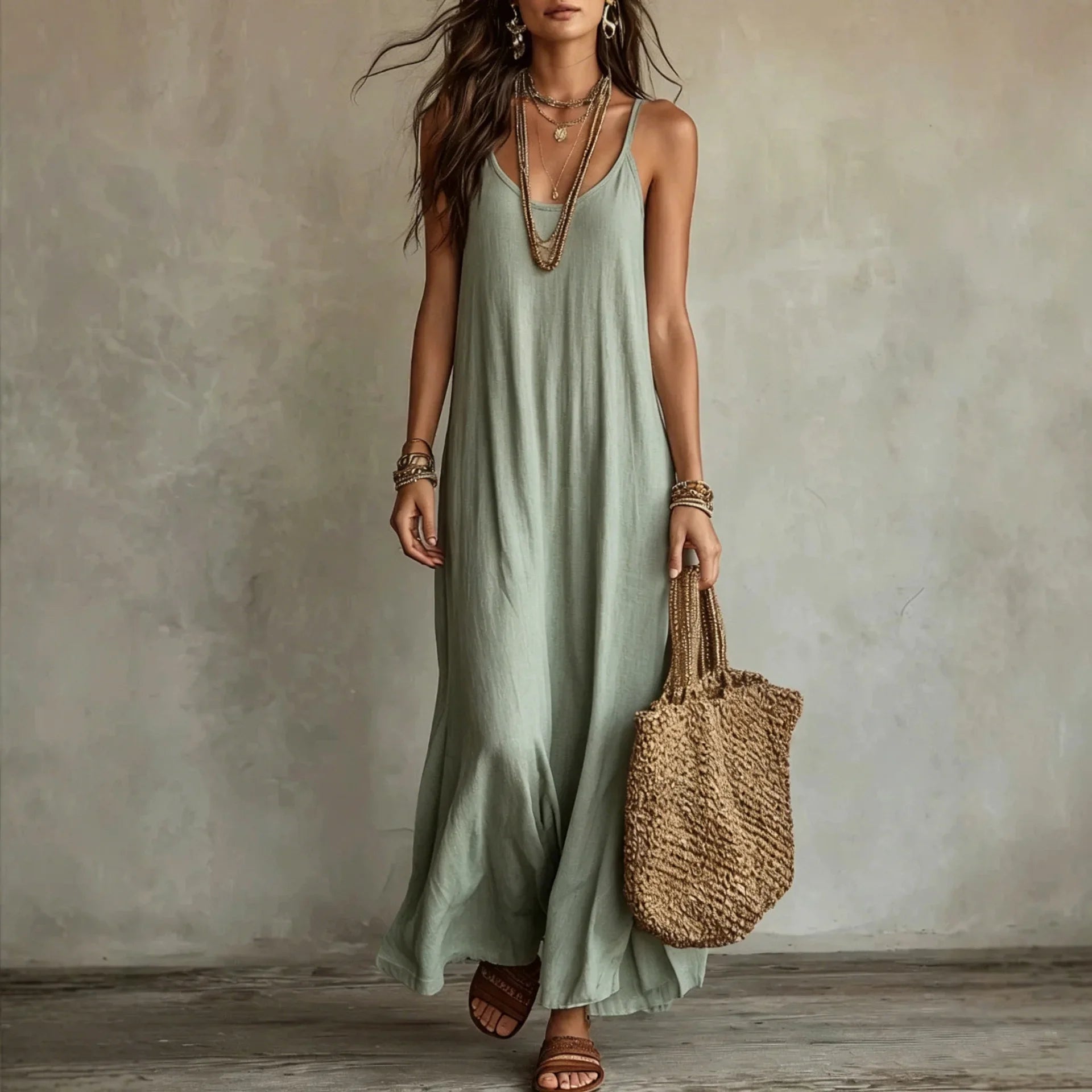 Women's Relaxed Cami Maxi Dress
