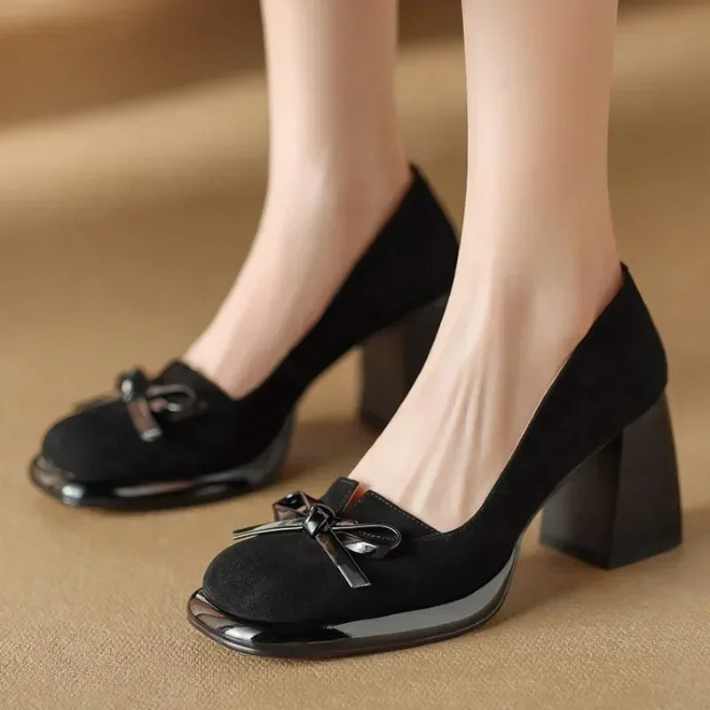 Women's Square Toe Dress Pumps