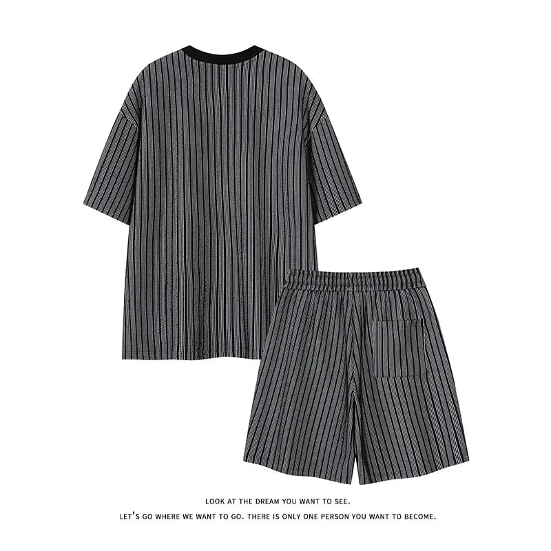 Relaxed Fit Striped Short-Sleeve T-Shirt