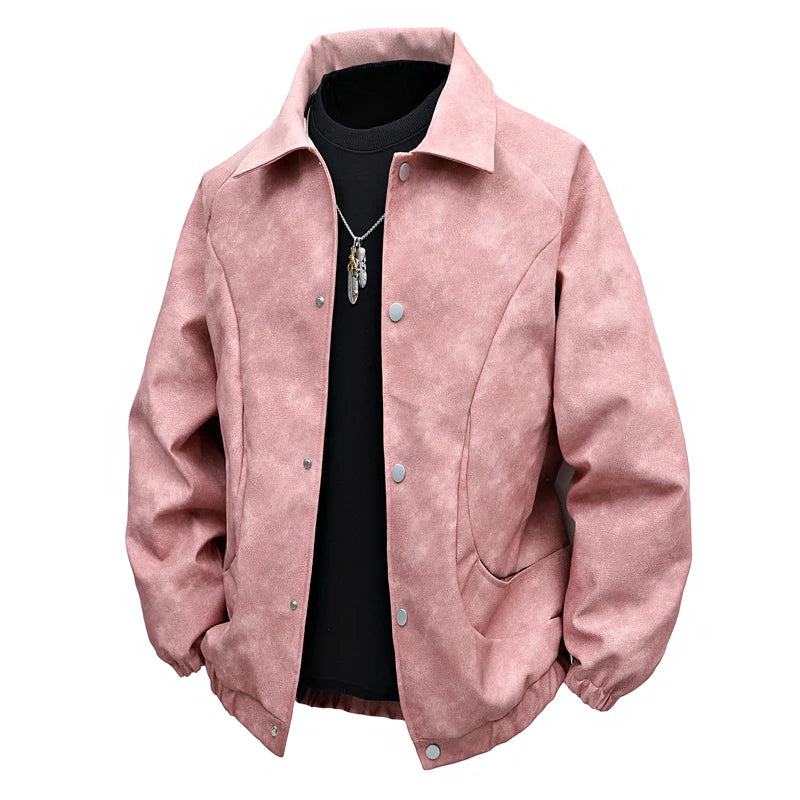 Relaxed Fit Leather Jacket