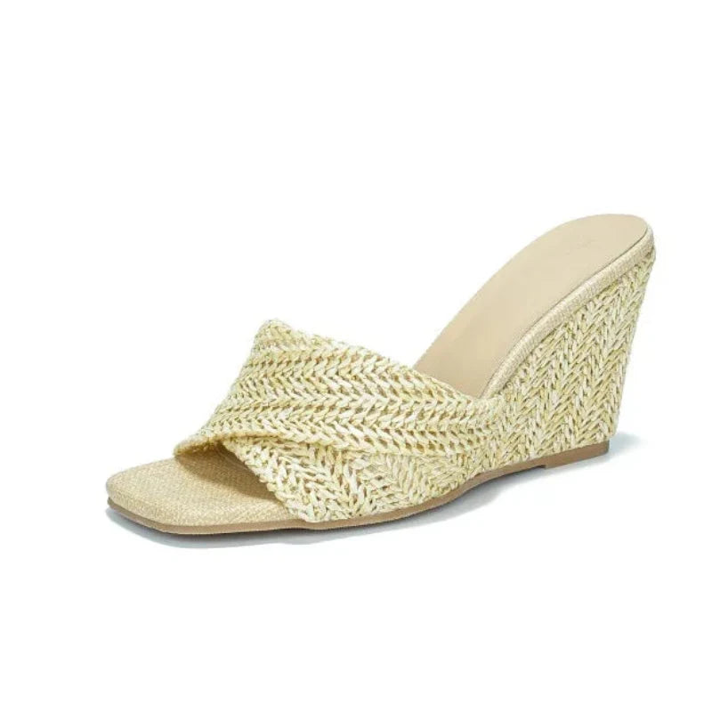 Women's Raffia Platform Sandals