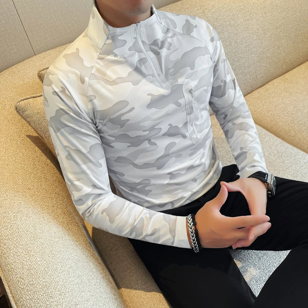 Slim Fit Long-Sleeve T-Shirt