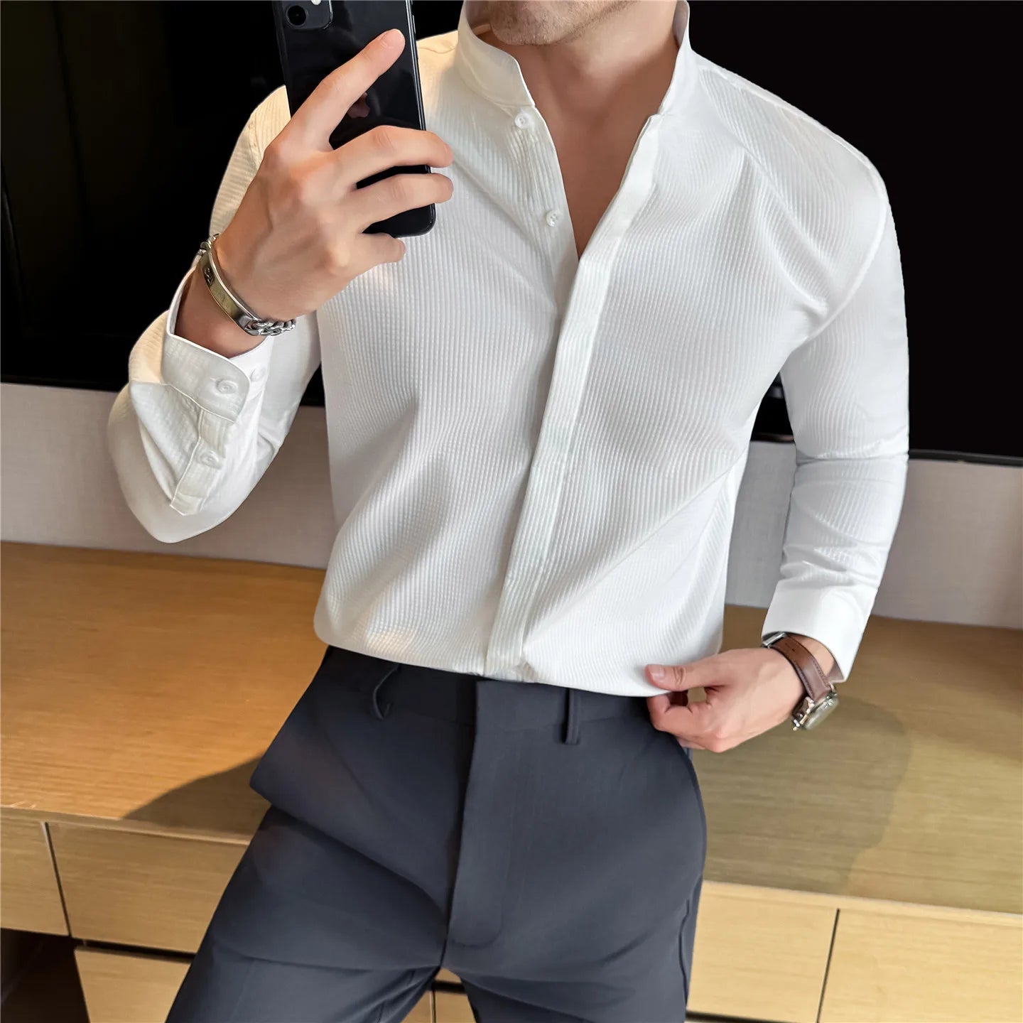 Slim Fit Long-Sleeve Shirt