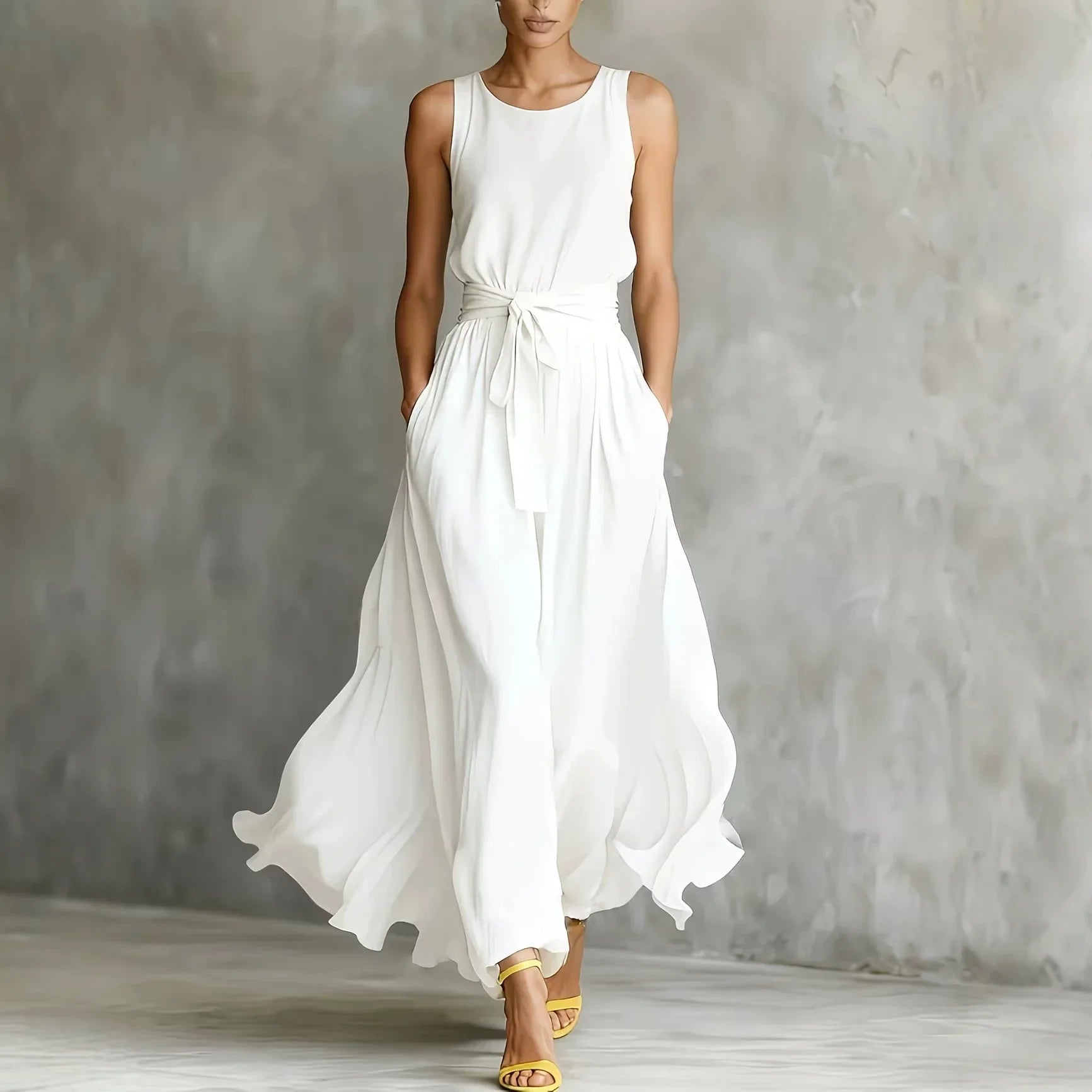 Women's Elegant Pocket Maxi Dress