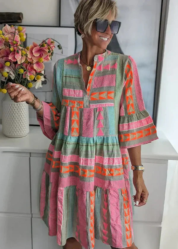 Women's Elegant V-Neck Summer Dress