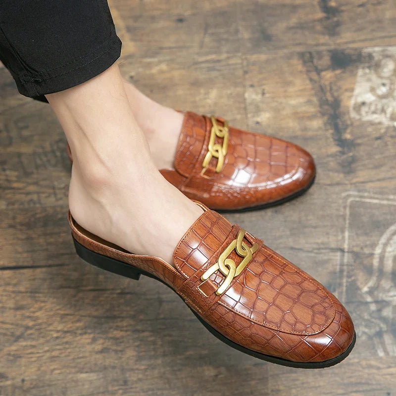 Women's Leather Mule Loafers