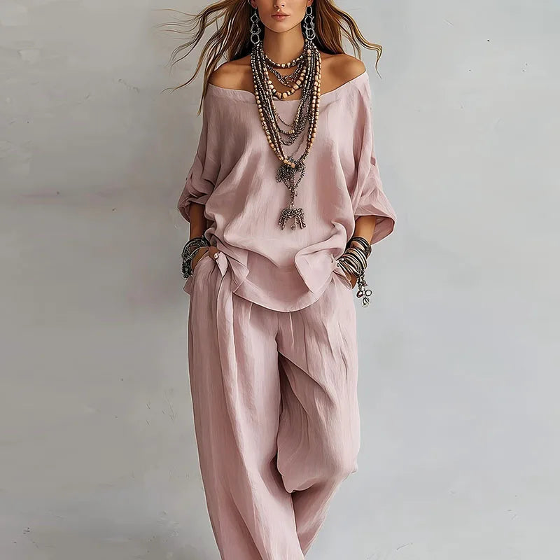 Women's Off Shoulder Co-ord Set