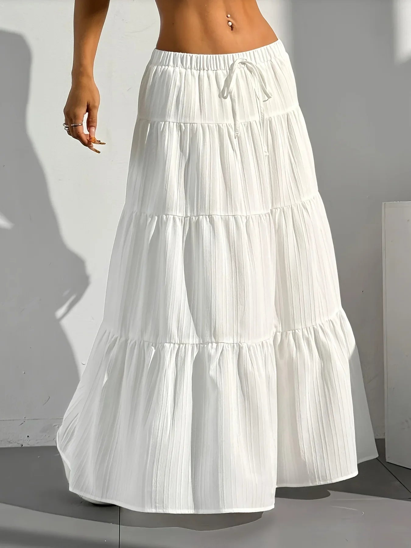 Women's Tiered Maxi Skirt