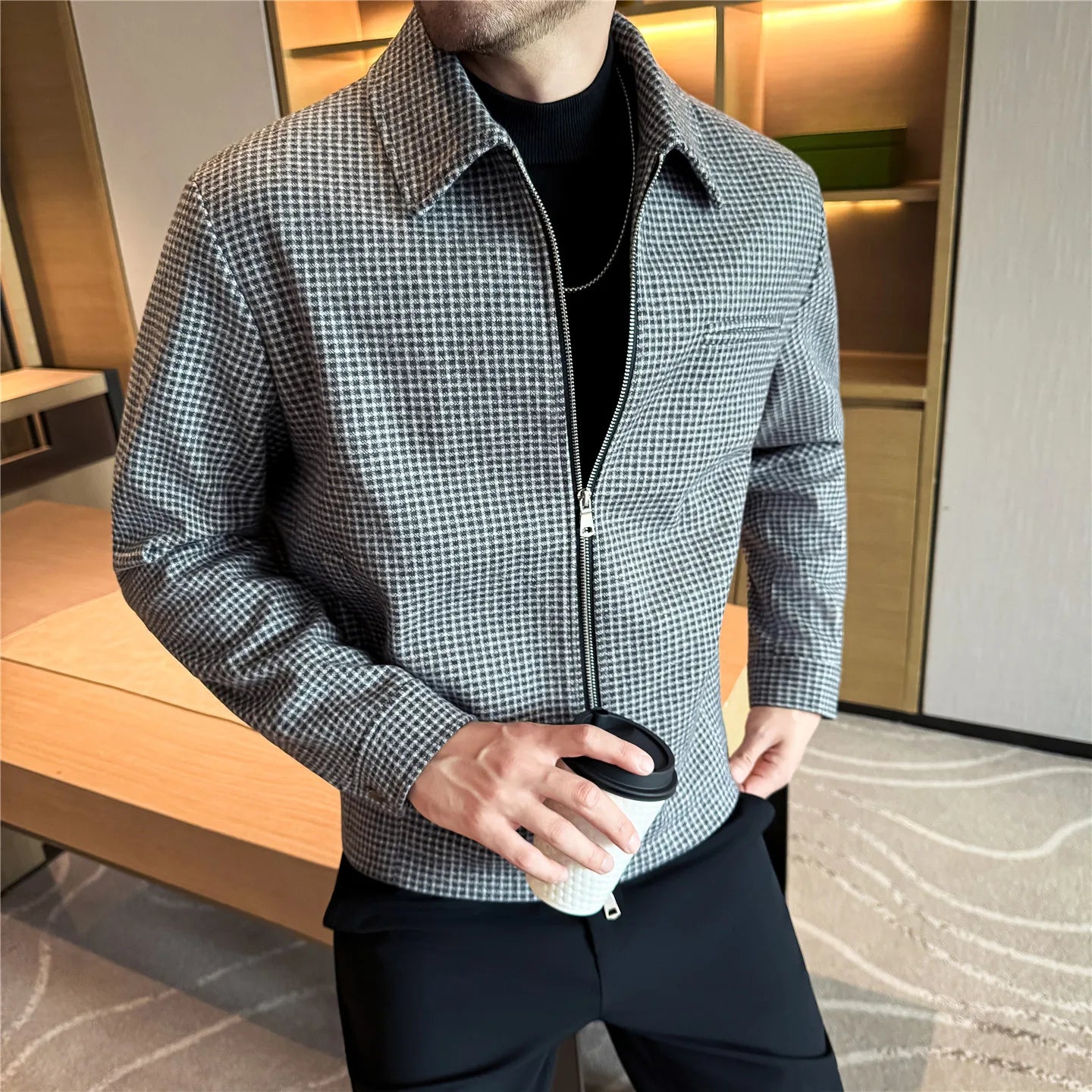 Slim Fit Wool Coat