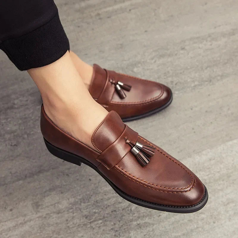 Women's Tassel Leather Loafers