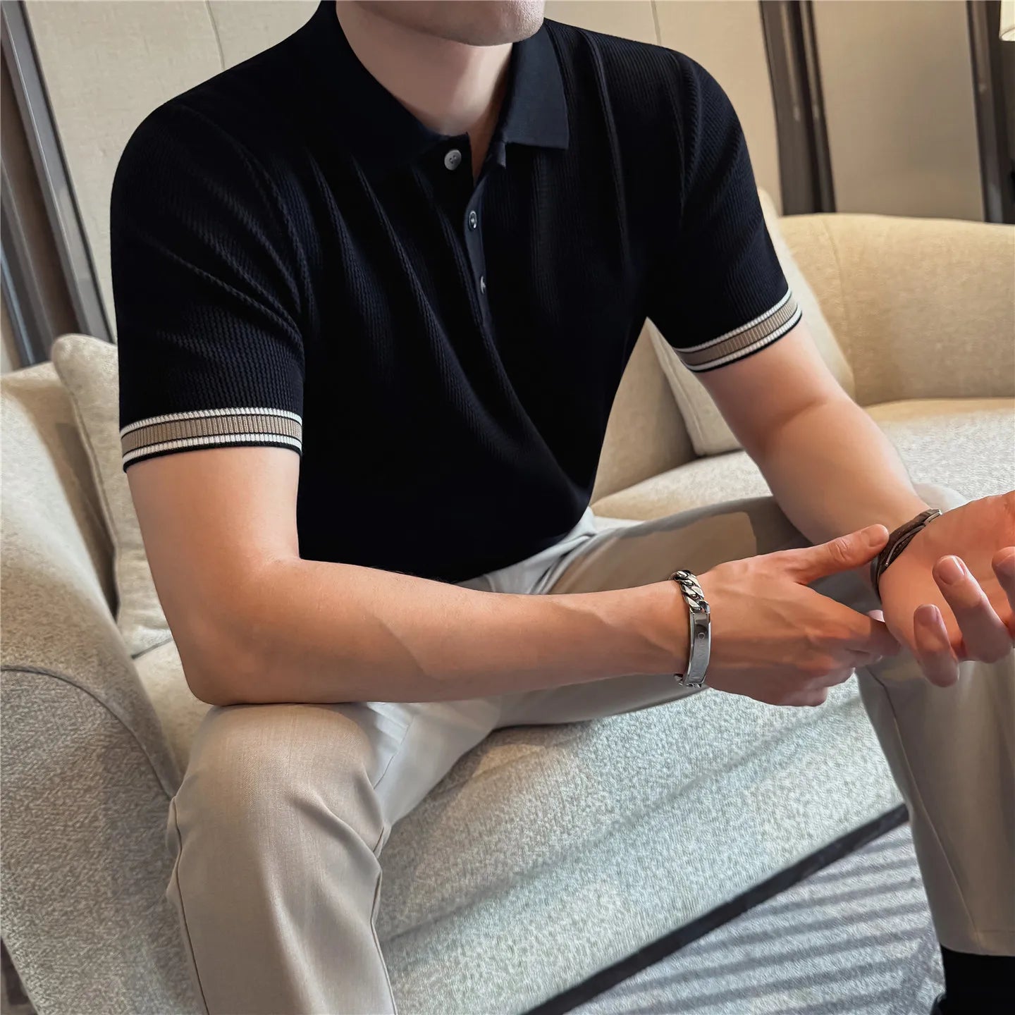 Slim Fit Short-Sleeve Polo Shirt