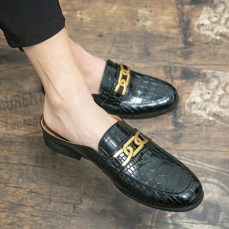 Women's Leather Mule Loafers