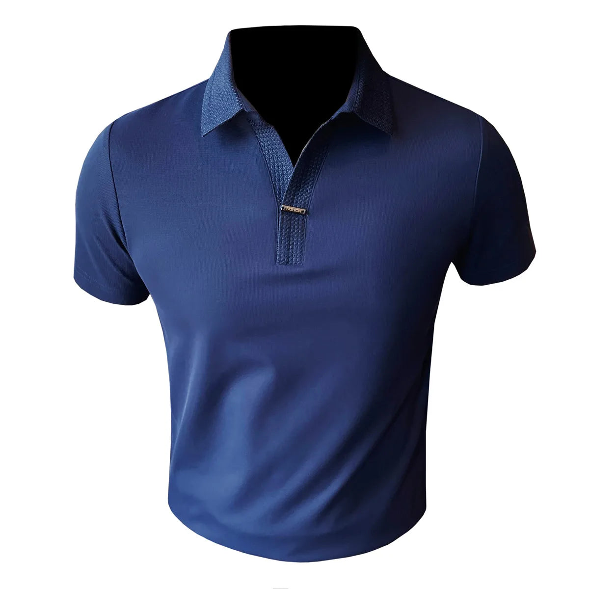 Slim Fit Silk Short-Sleeve Polo Shirt