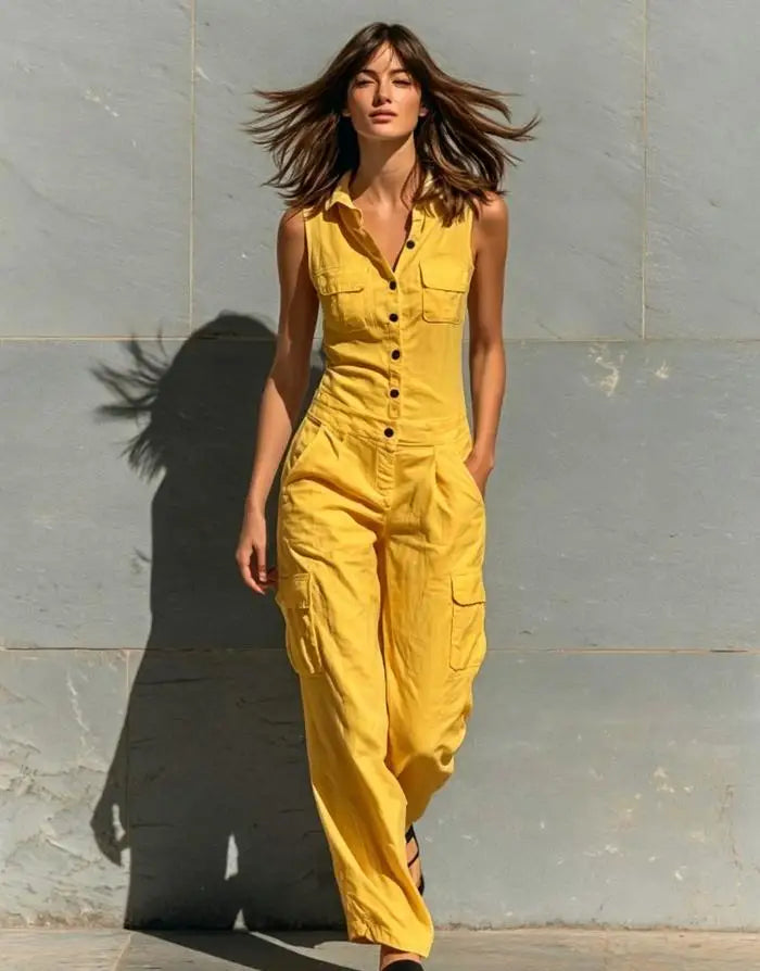Women's Casual Pocket Jumpsuit