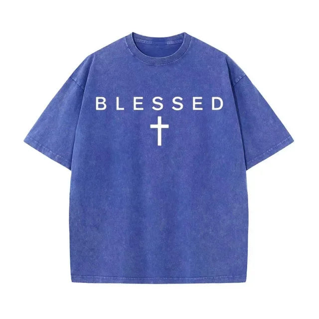 Women's Blessed Faith Graphic Cotton T Shirt