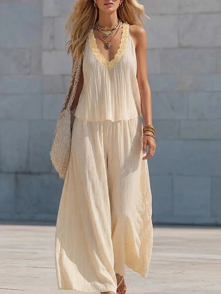 Women's Relaxed Summer Two Piece Set
