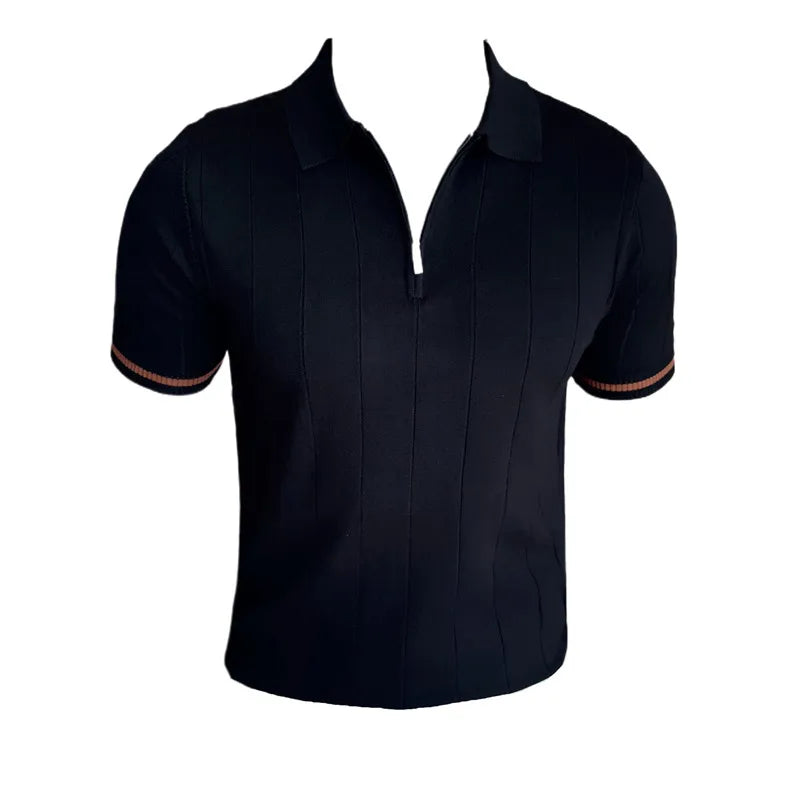 Slim Fit Striped Polo Shirt