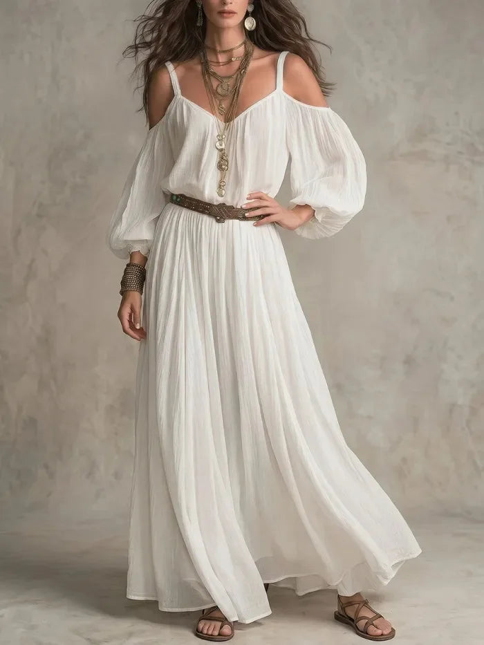 Women's Off Shoulder Maxi Dress