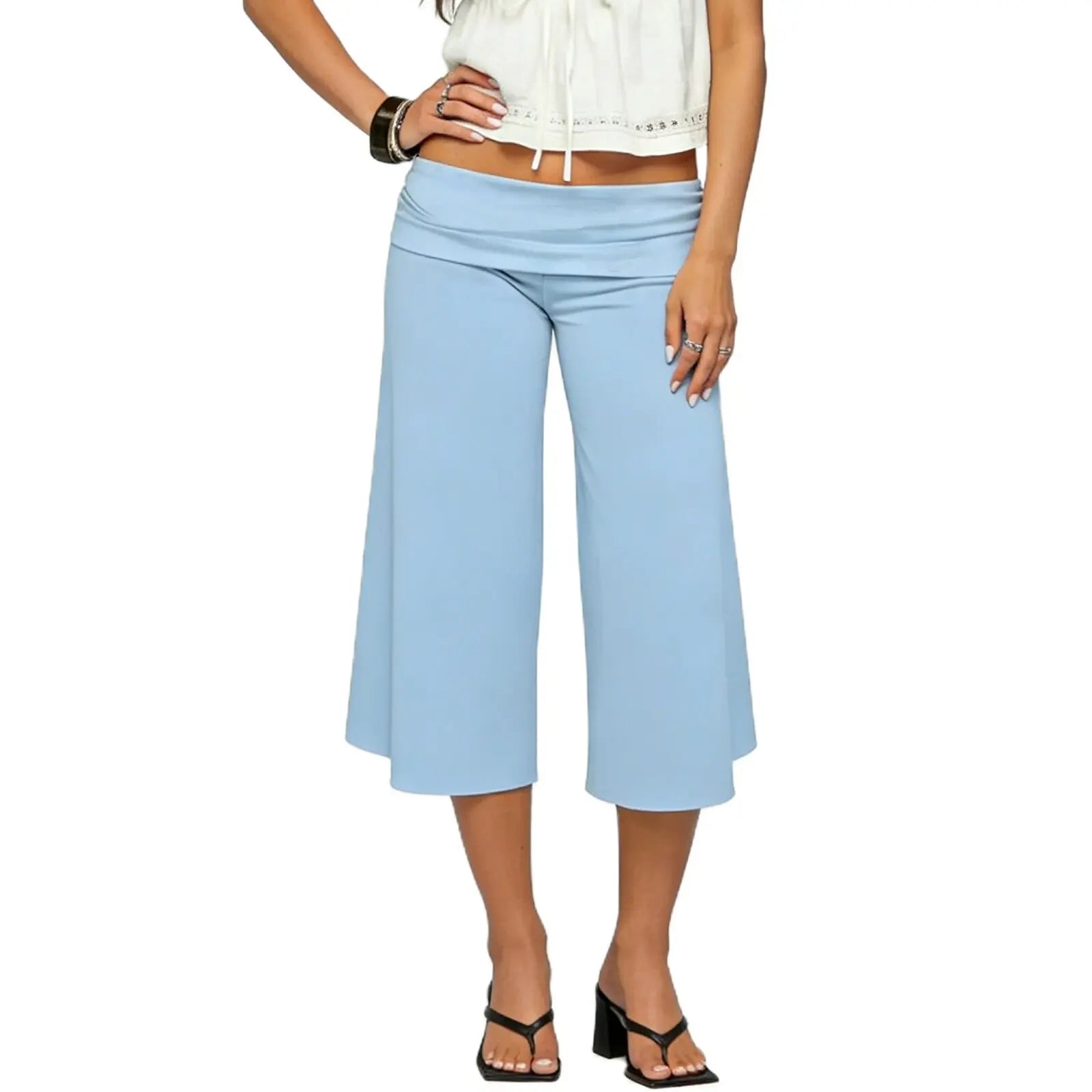 Women's Fold Over Capri
