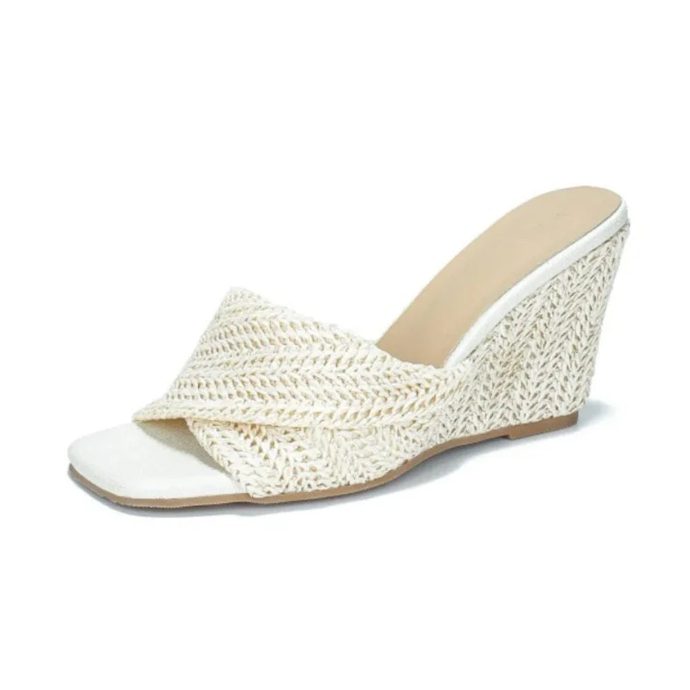 Women's Raffia Platform Sandals
