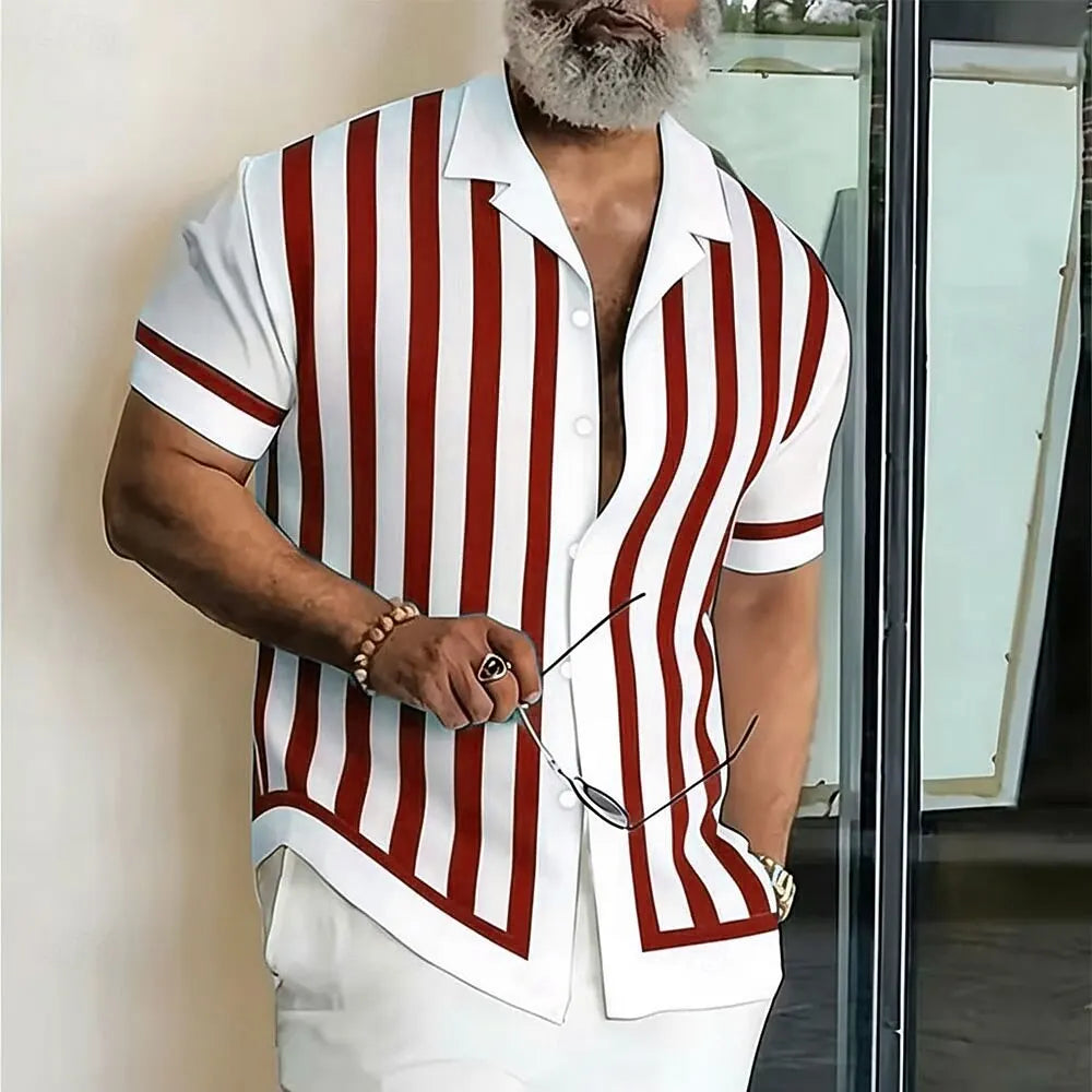 Women's Breathable Striped Resort Shirt