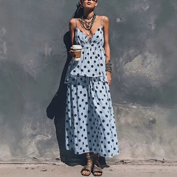 Women's Bohemian Cami Skirt Co-Ord Set