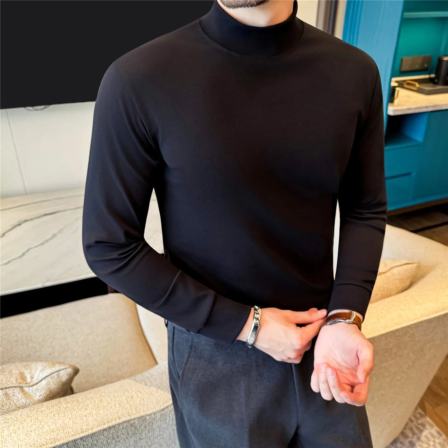 Slim Fit Long-Sleeve T-Shirt