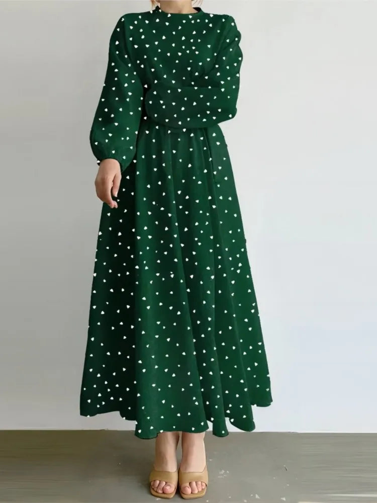 Women's Polka Dot Maxi Dress