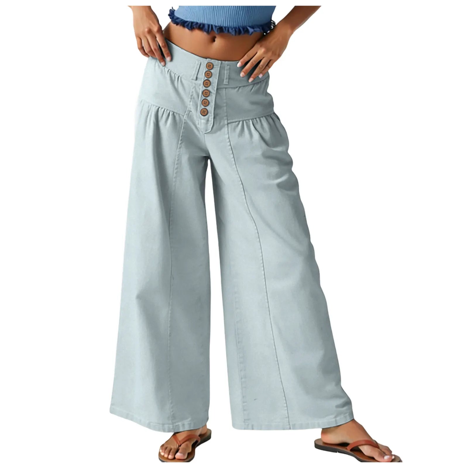 Women's High Waist Wide Leg Jeans