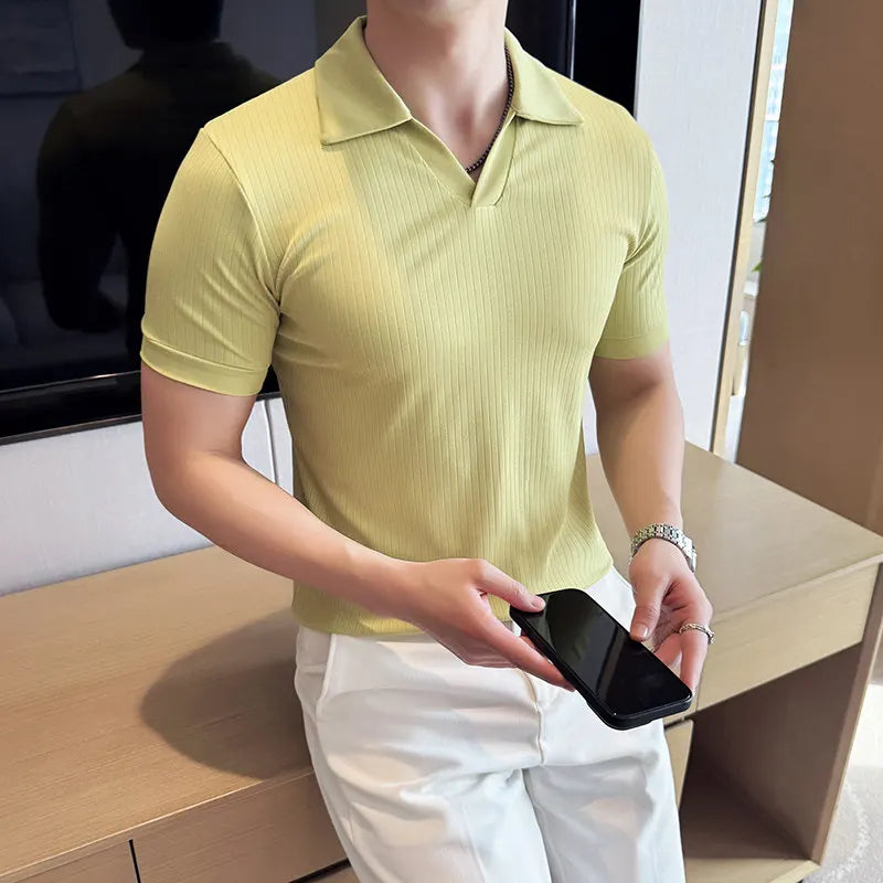 Slim Fit Short-Sleeve Polo Shirt