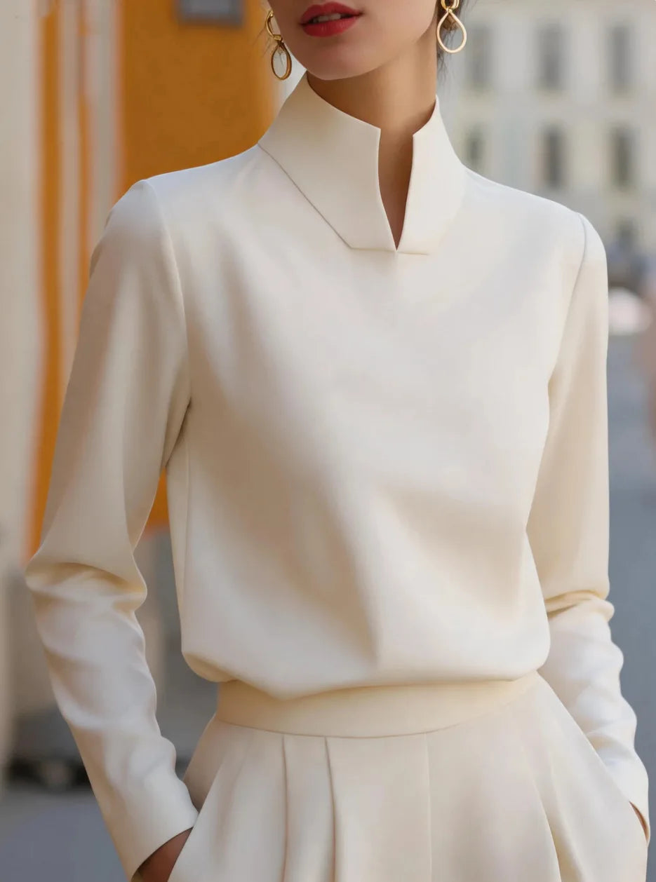 Women's Stand Collar Blouse