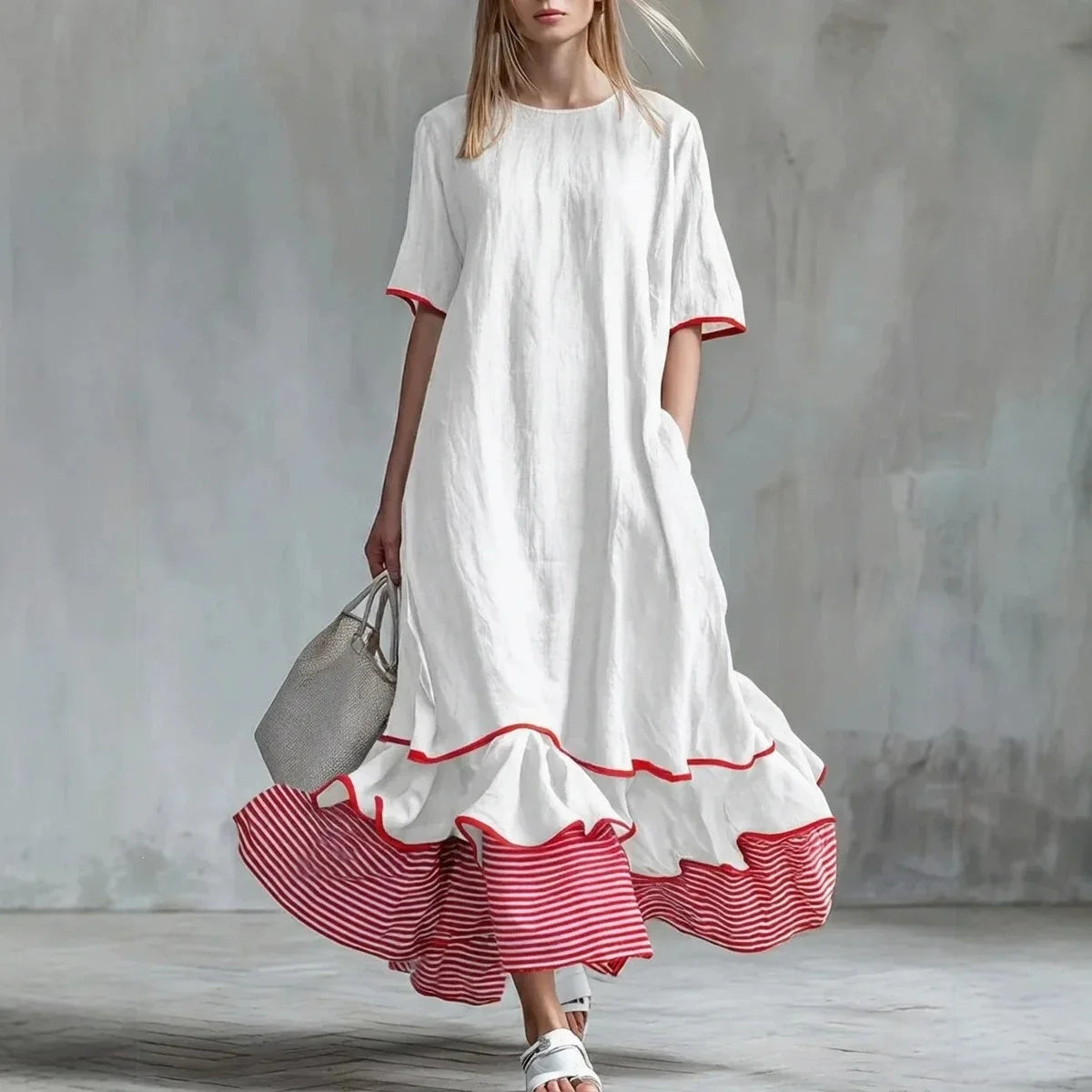 Women's Elegant Ruffle Maxi Dress