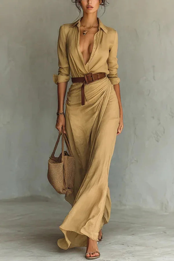 Women's Wrap Maxi Dress