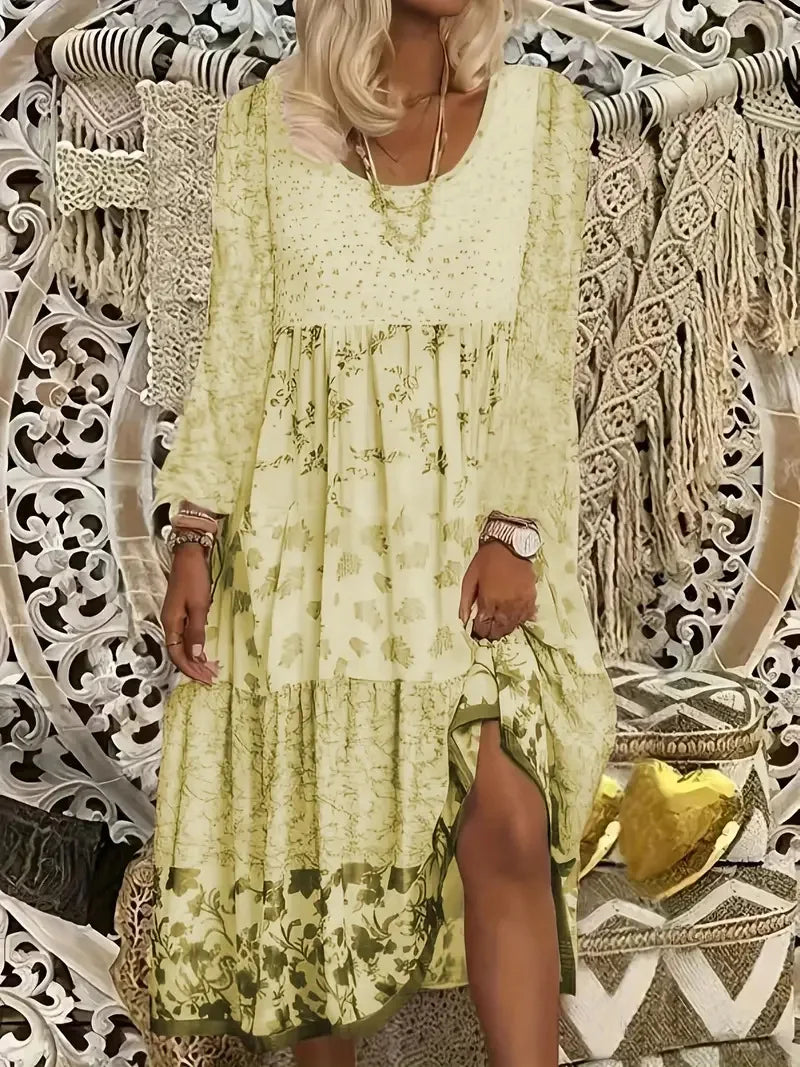 Women's Boho Floral Maxi Dress