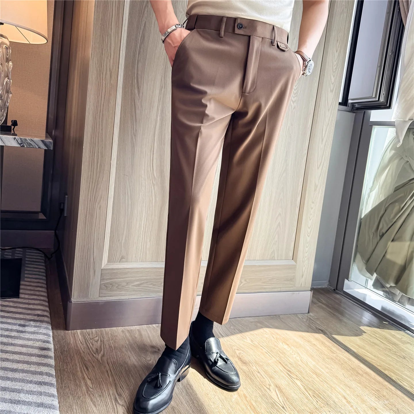 Slim Fit Suit Trousers