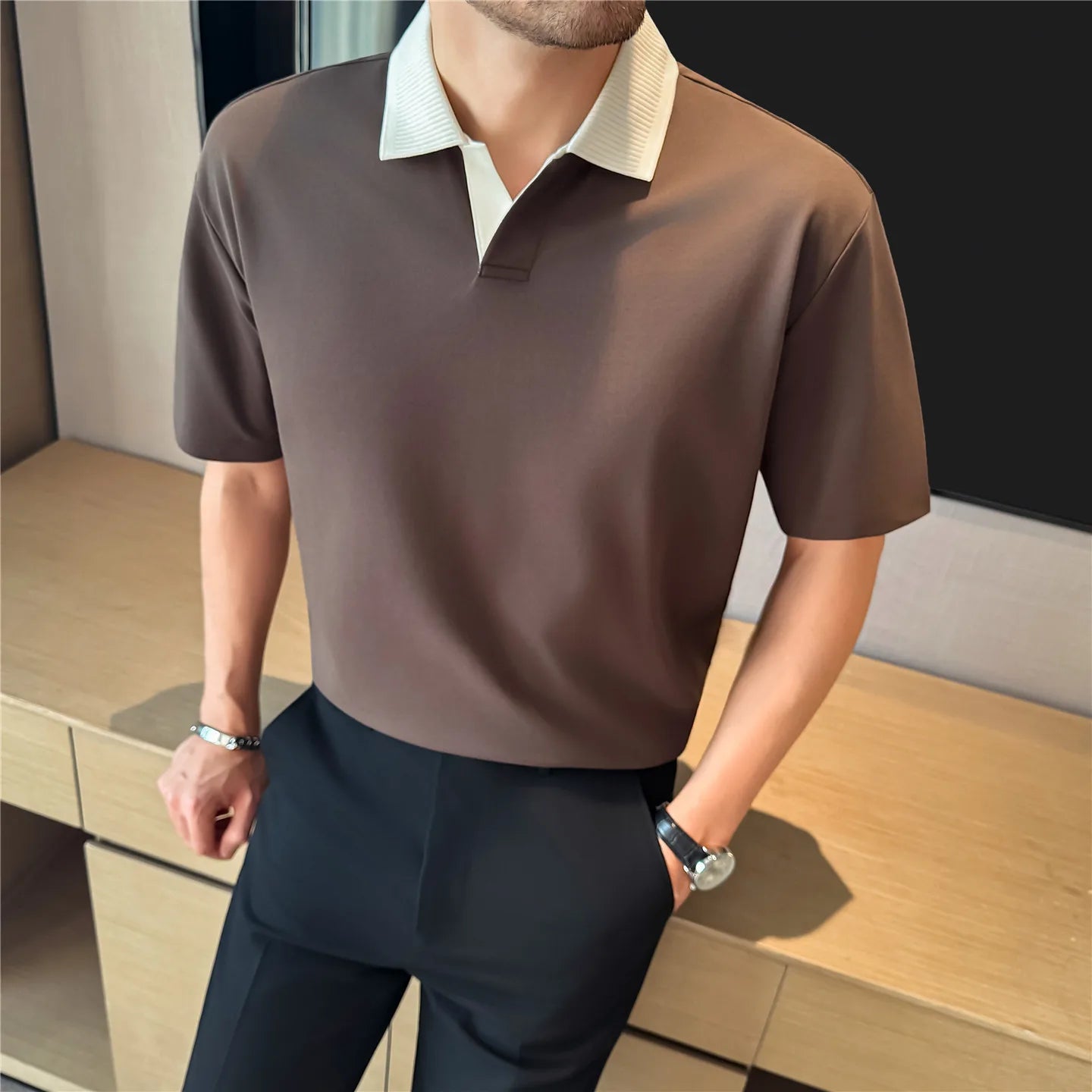 Relaxed Fit Short-Sleeve Polo Shirt
