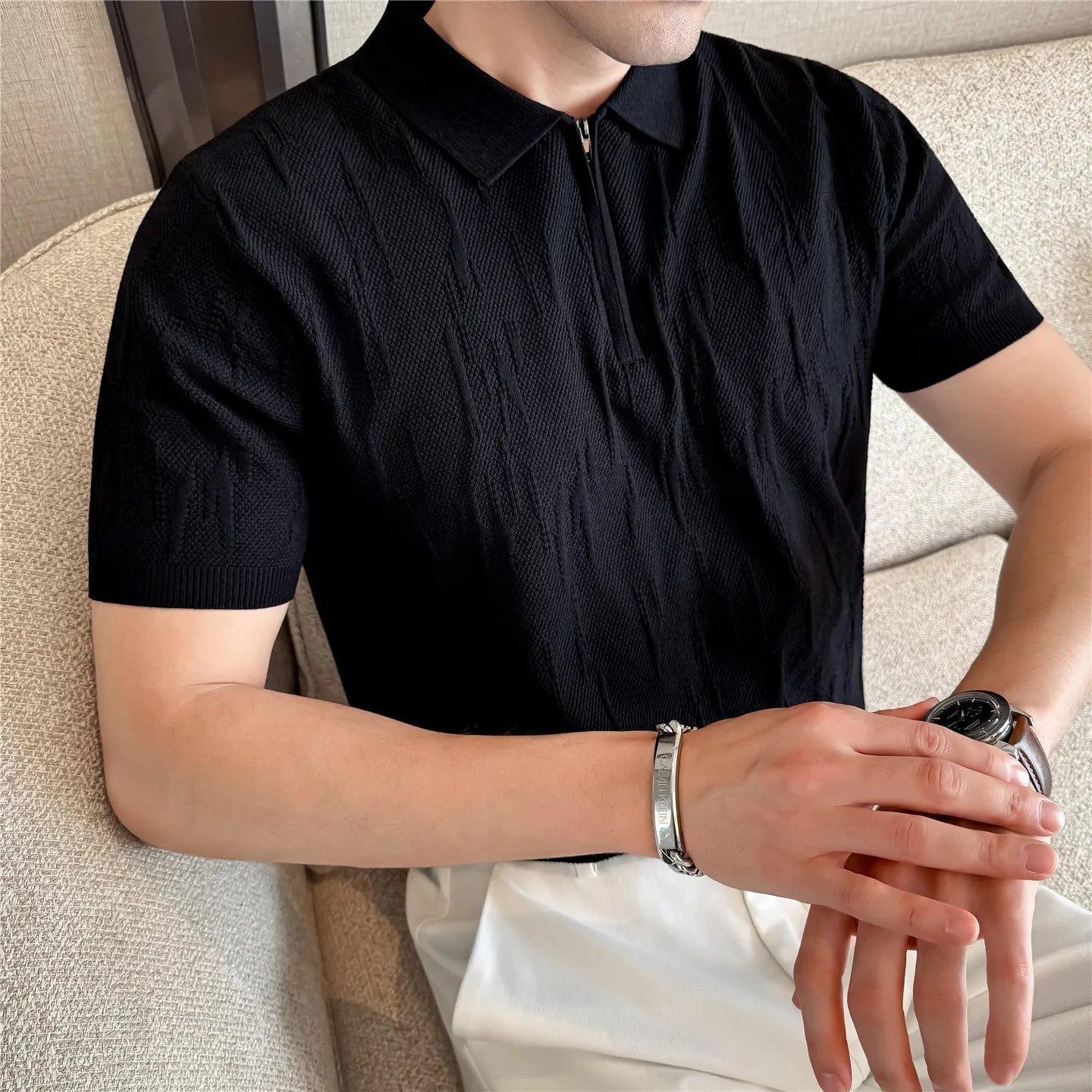 Slim Fit Short-Sleeve Polo Shirt