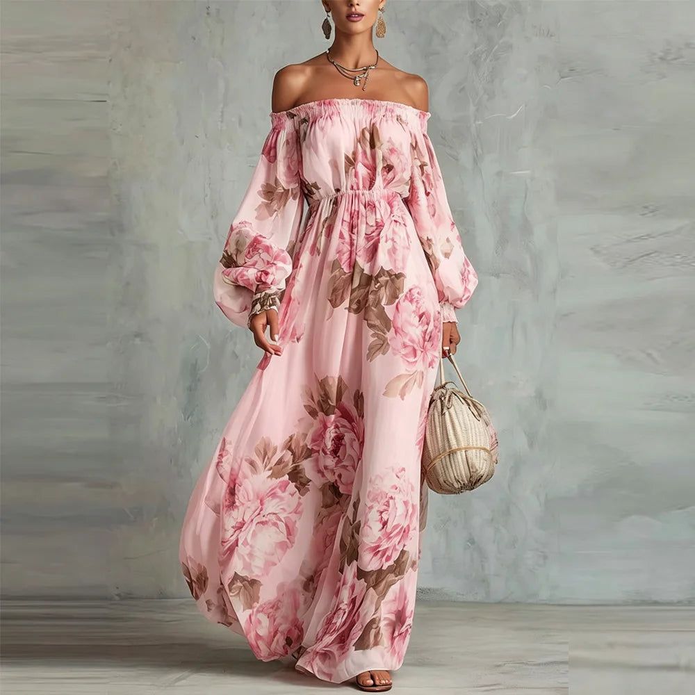 Women's Off Shoulder Wedding Guest Dress