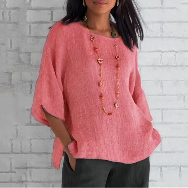 Women's Relaxed Cotton Blouse