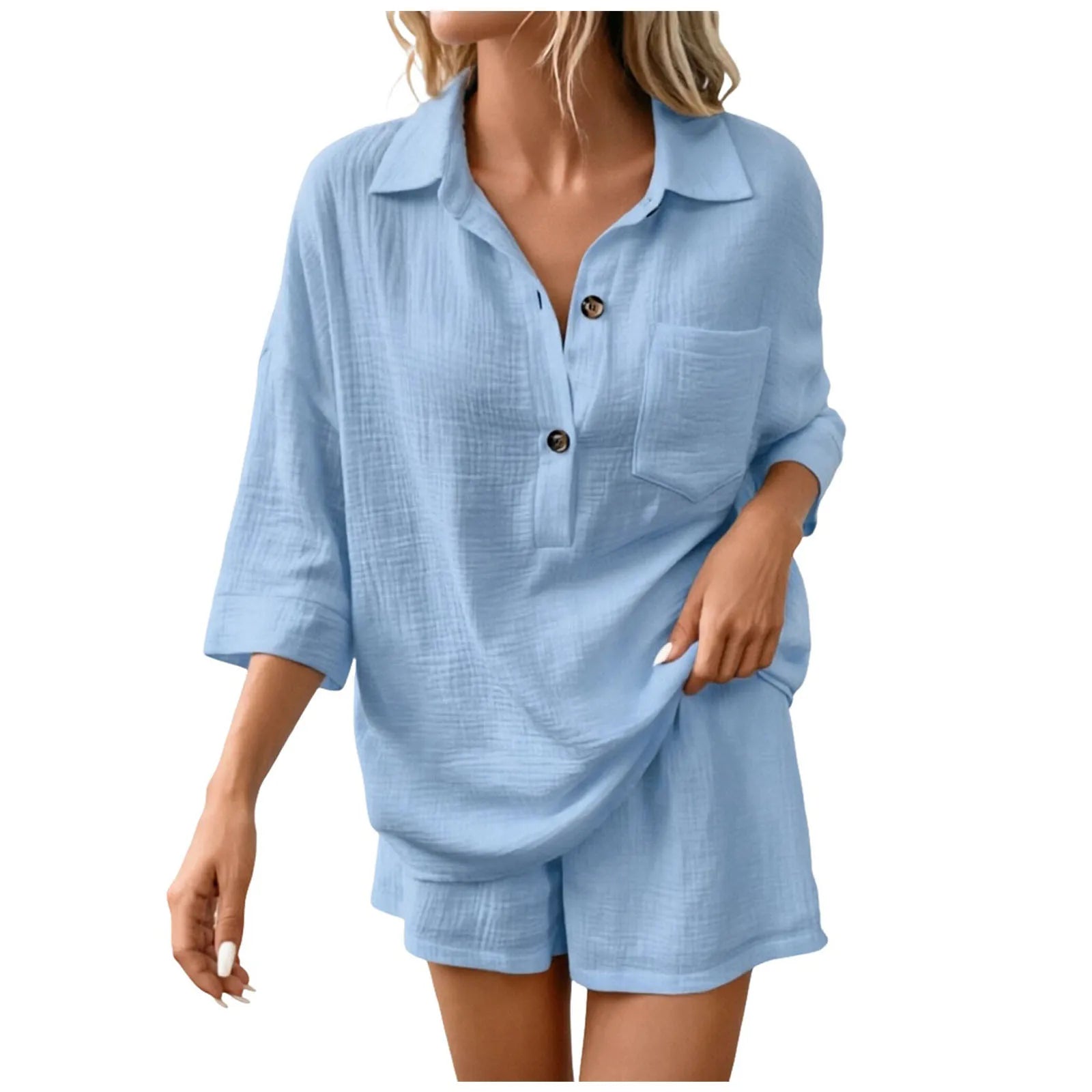 Women's Breathable Linen Set