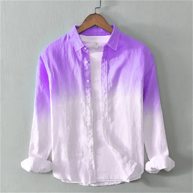 Women's Ombre Button Front Shirt