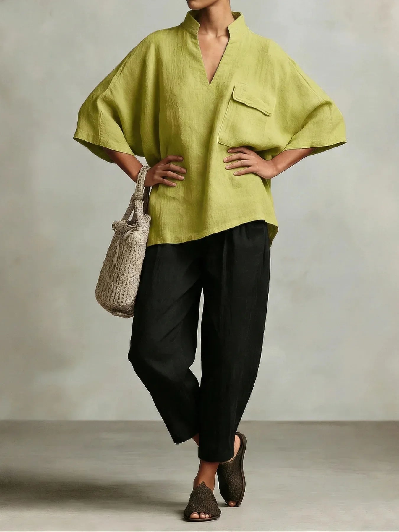 Women's Poncho Co-Ord Set