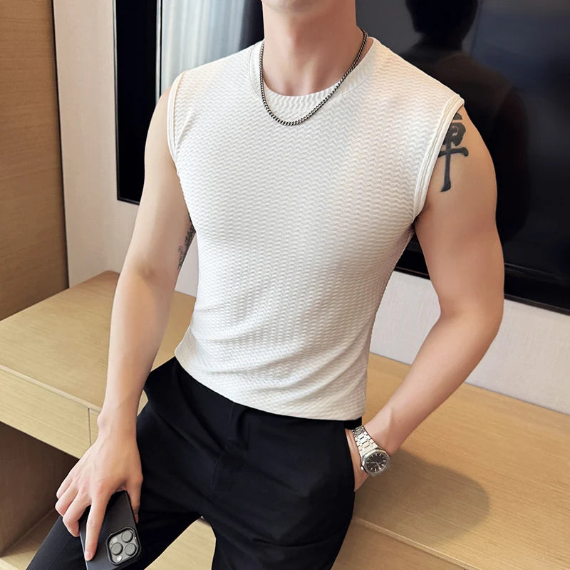 Slim Fit Silk Tank Top