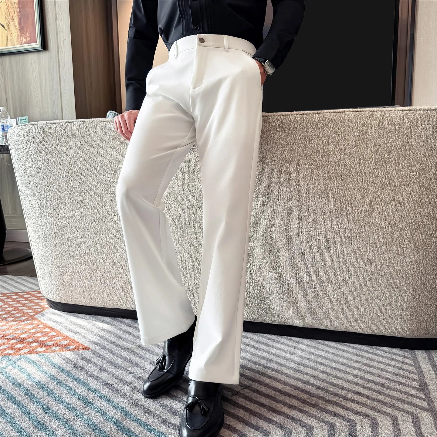 Relaxed Fit Suit Trousers