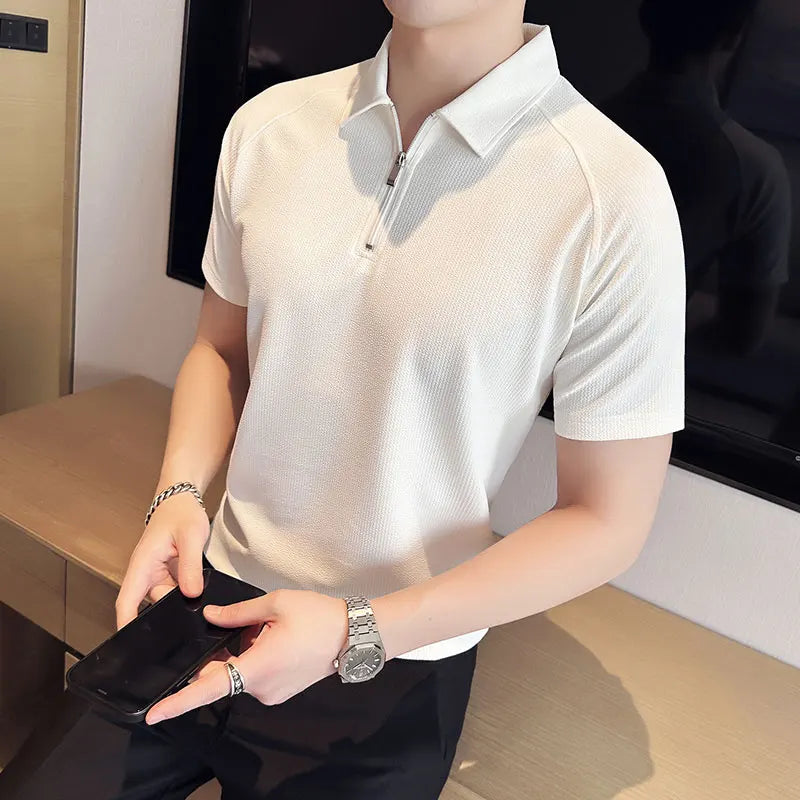 Slim Fit Short-Sleeve Polo Shirt