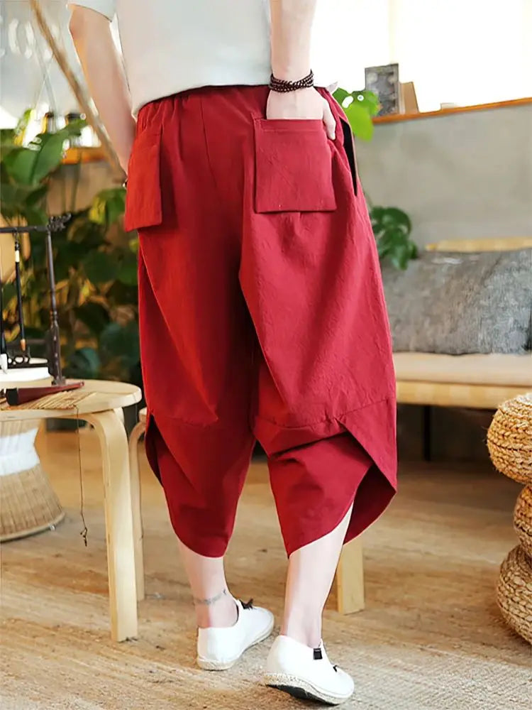 Women's Linen Harem Trousers