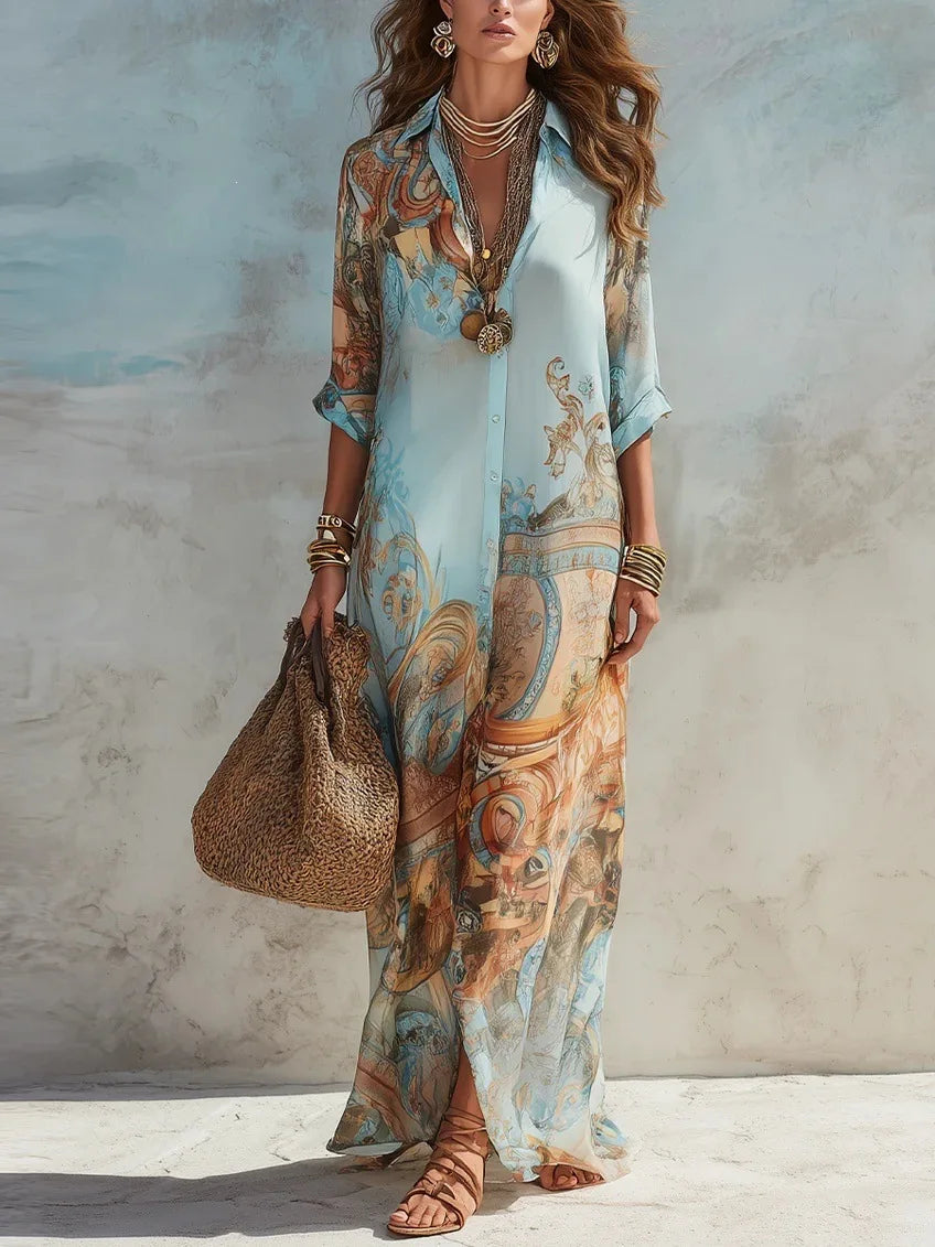 Women's Elegant Boho Maxi Dress