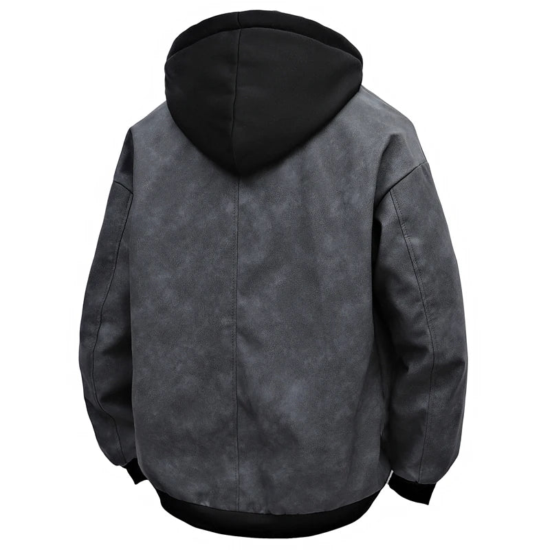 Relaxed Fit Leather Jacket