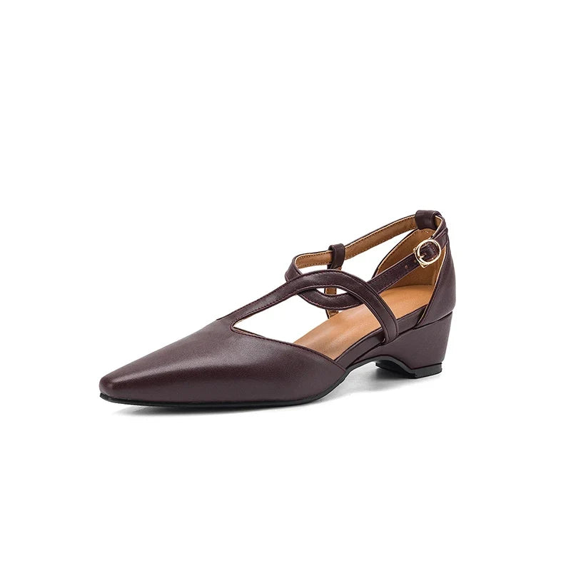 Women's Pointed Mary Jane Heels