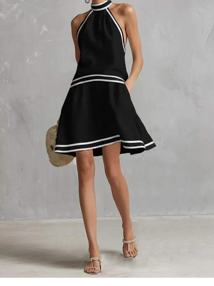 Women's Halter Neck Mini Dress